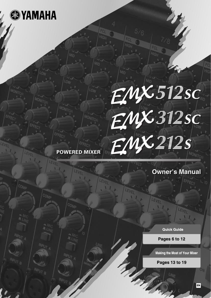 yamaha emx 512sc user manual