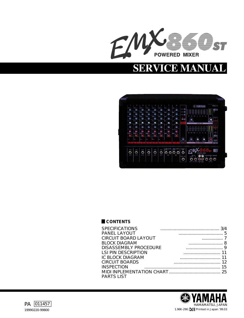 yamaha emx 860 st