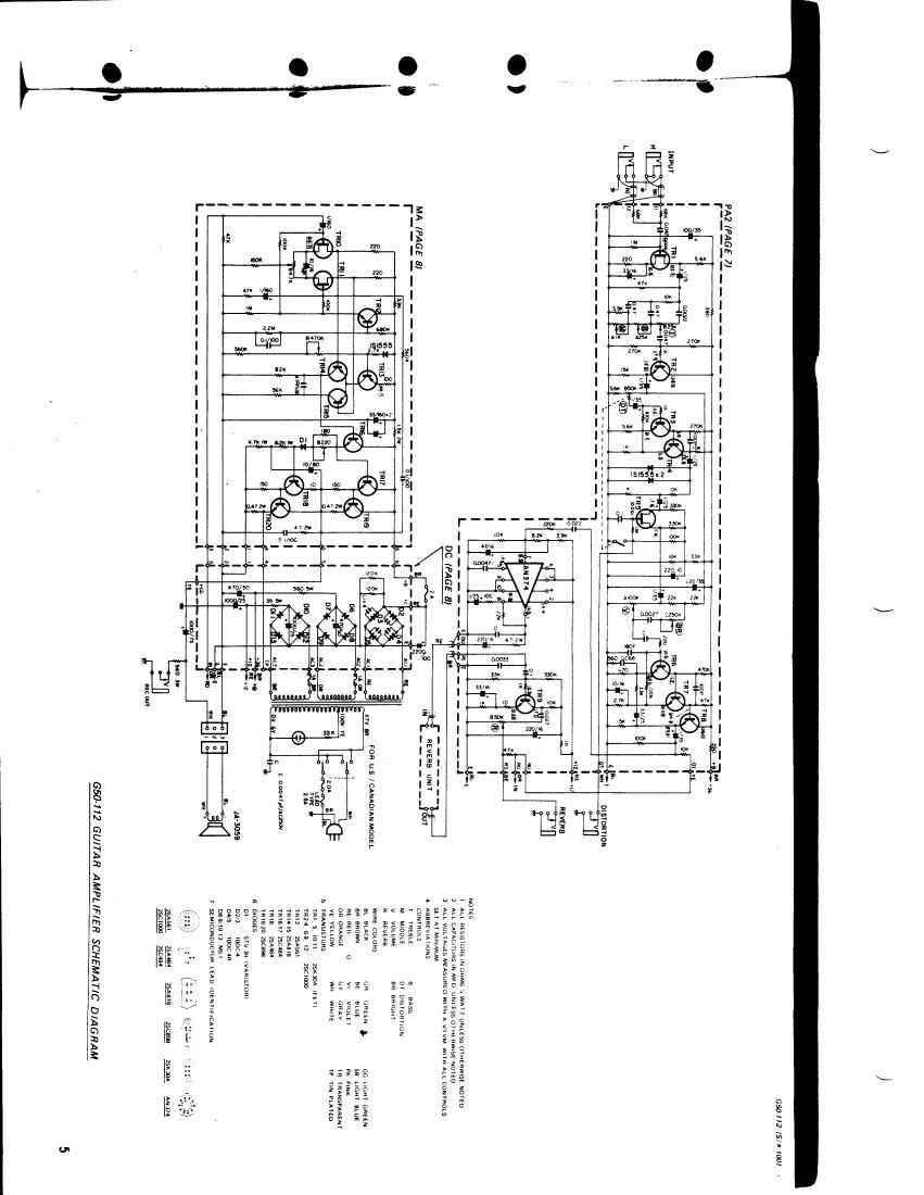 yamaha g50 112 series i schematics