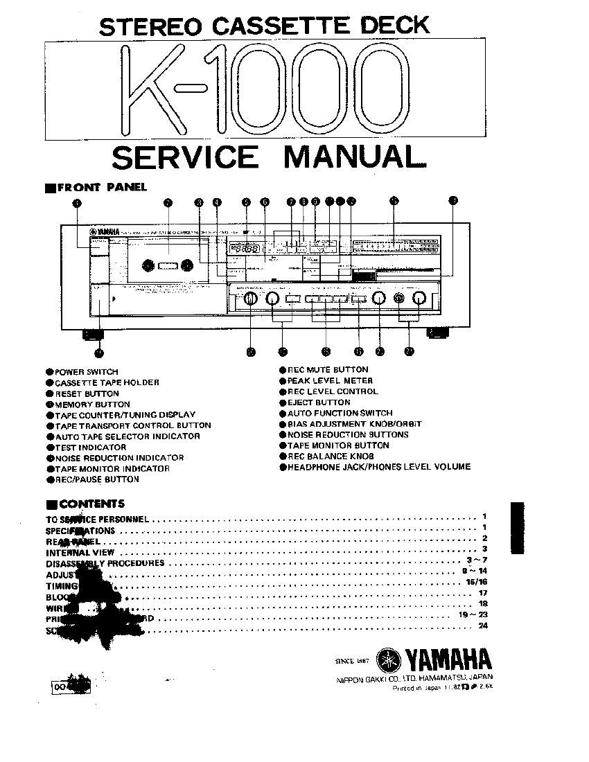 yamaha k 1000