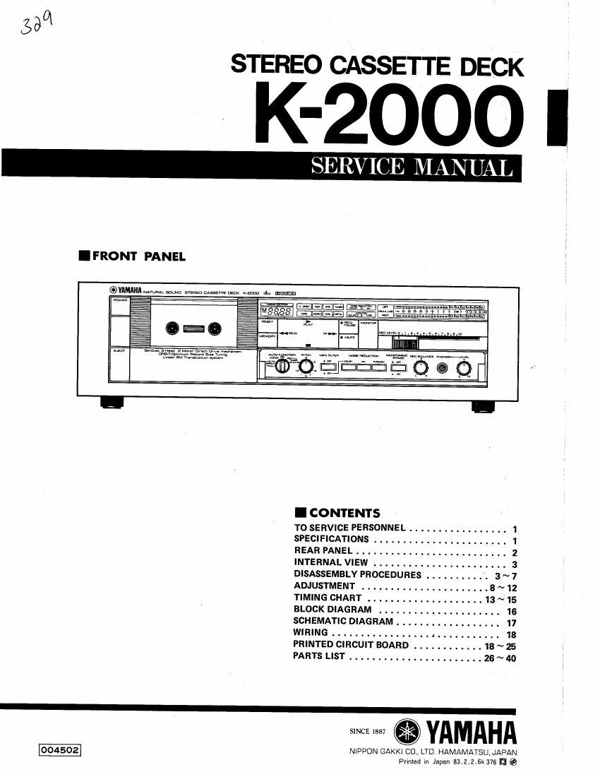 yamaha k 2000