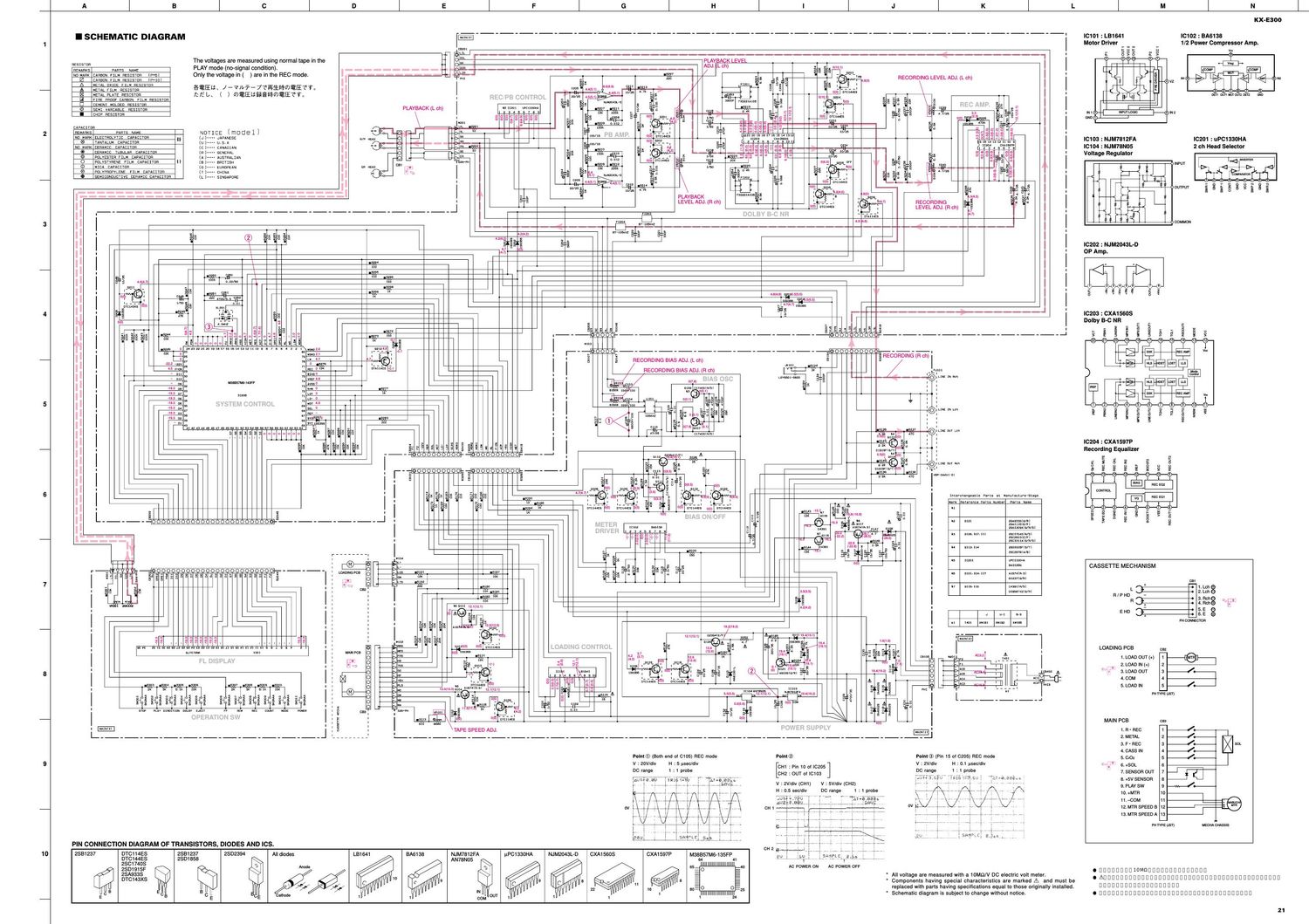 yamaha kx e300 schematic