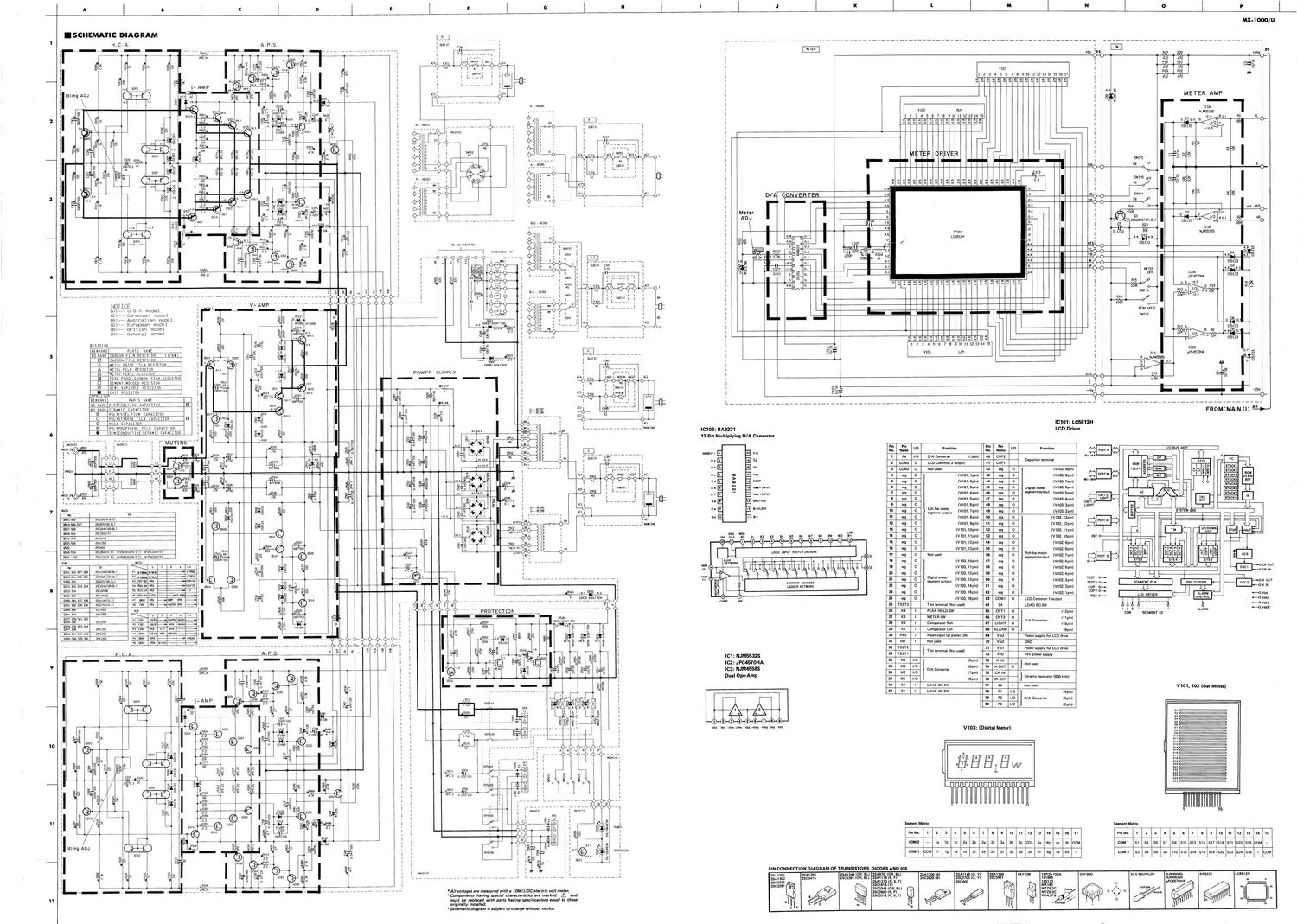 yamaha mx 1000 u schematic