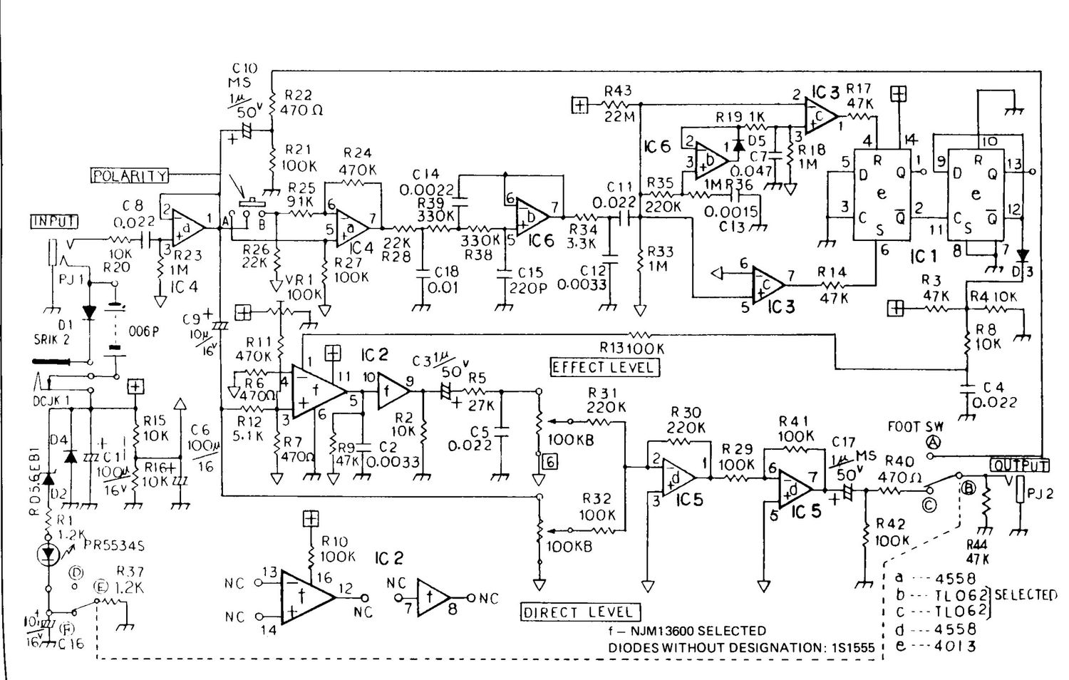 yamaha oc 01 schematic