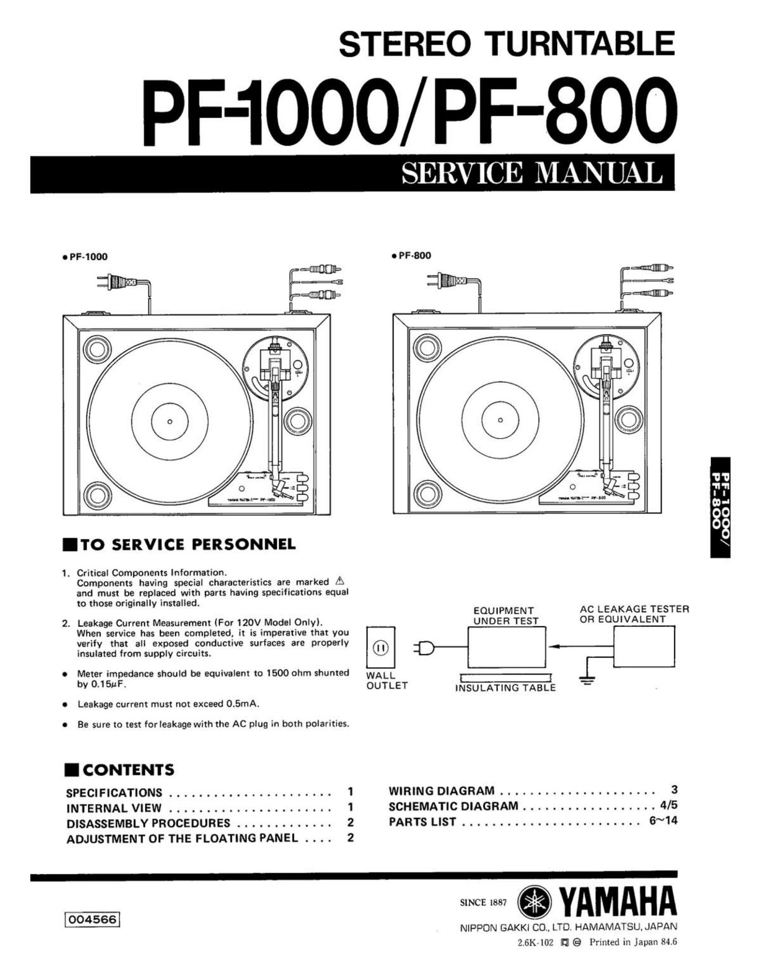 yamaha pf 1000