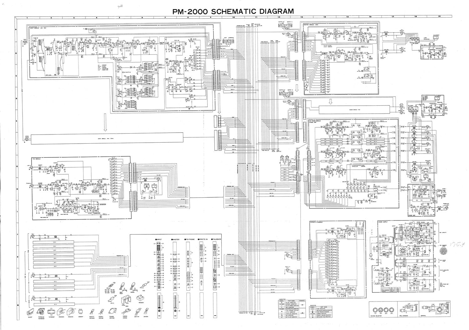 yamaha pm2000 mixer schematics