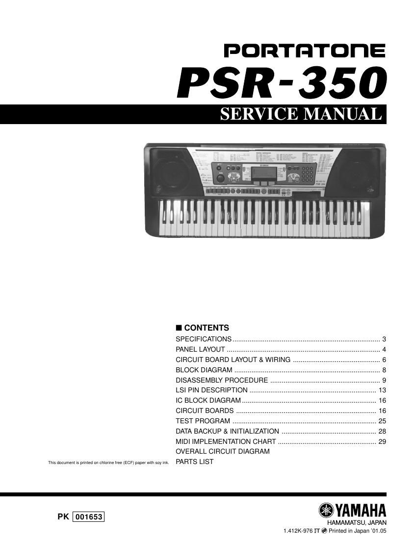 yamaha psr 350