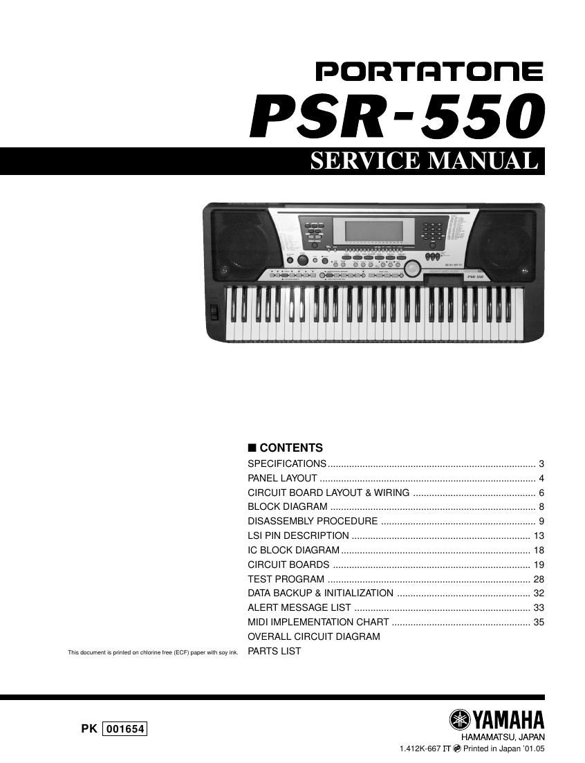 yamaha psr 550