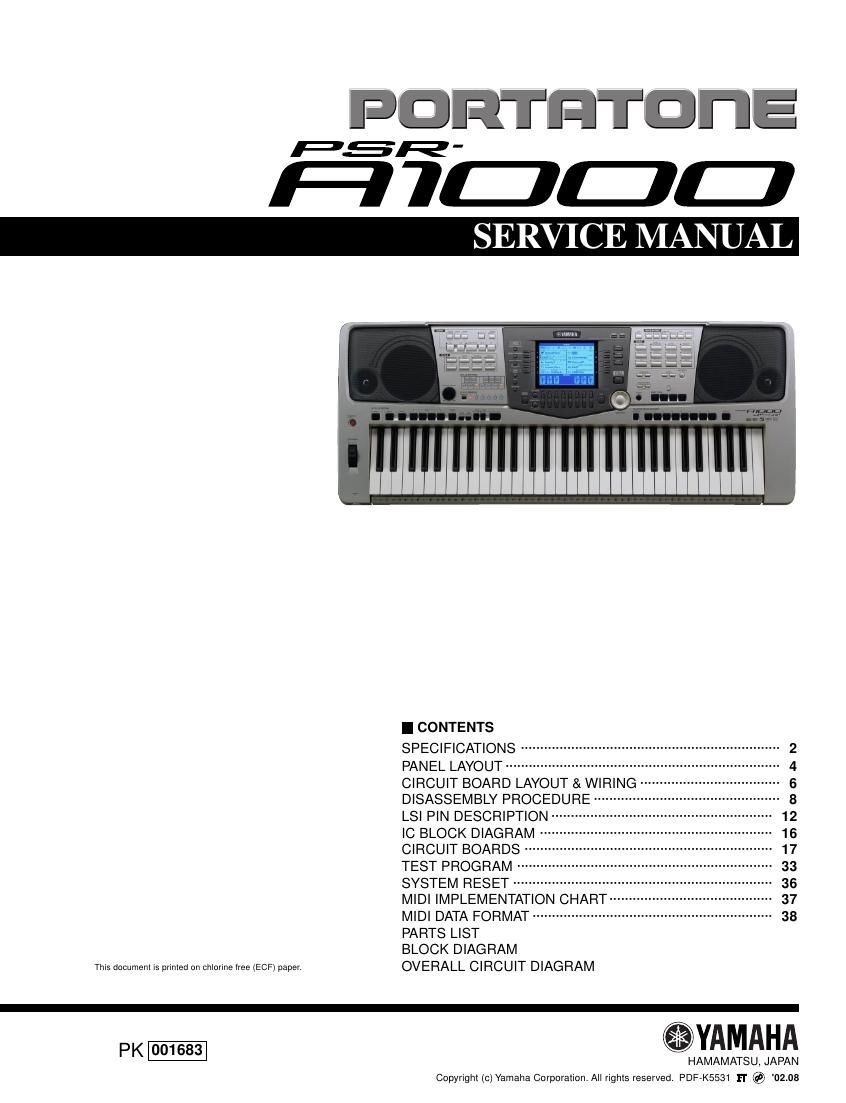 yamaha psr a1000 pk001683