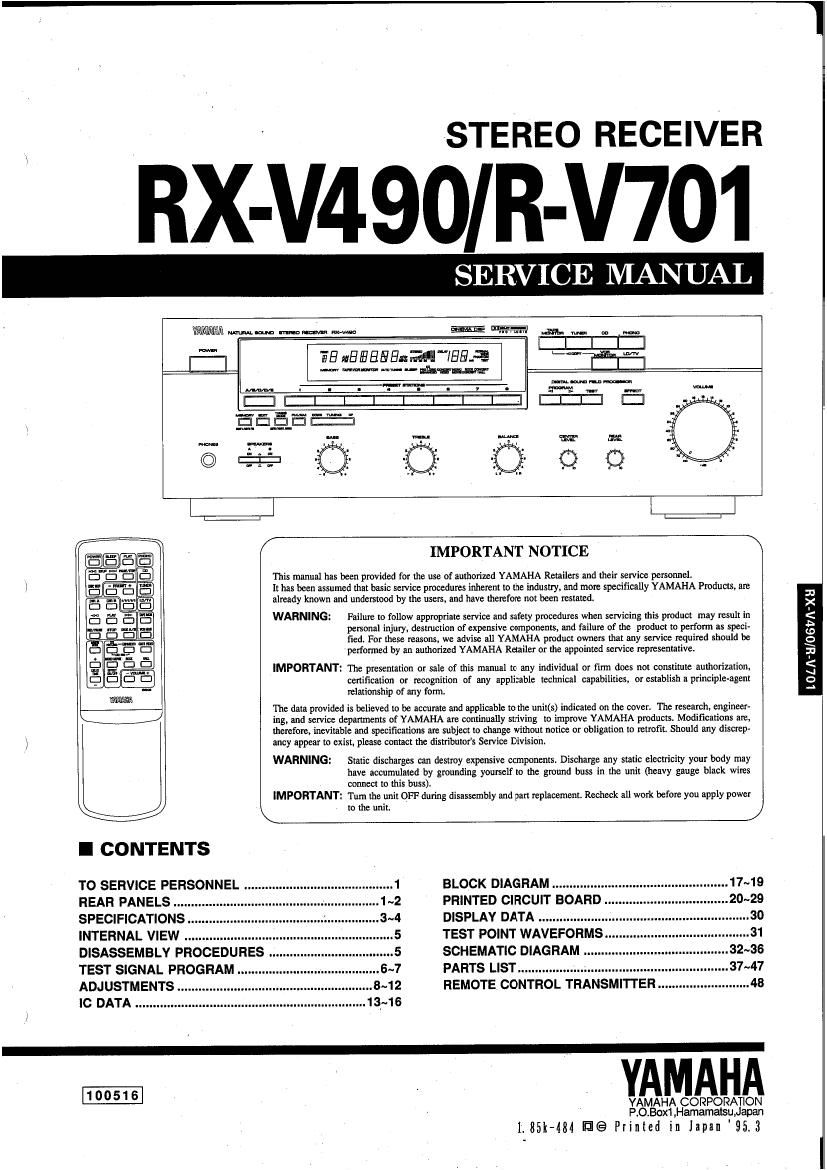 yamaha rv 701