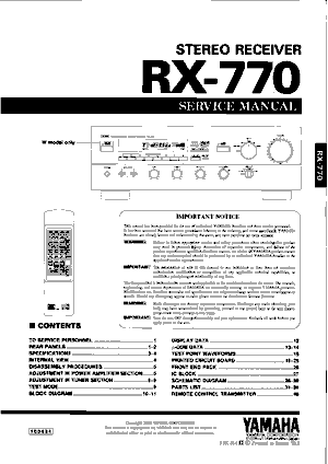 Audio Service Manuals - y / yamaha / yamaha-rx