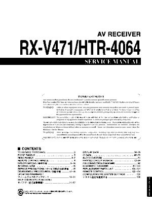 Audio Service Manuals - y / yamaha / yamaha-rx