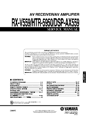 Audio Service Manuals - y / yamaha / yamaha-rx