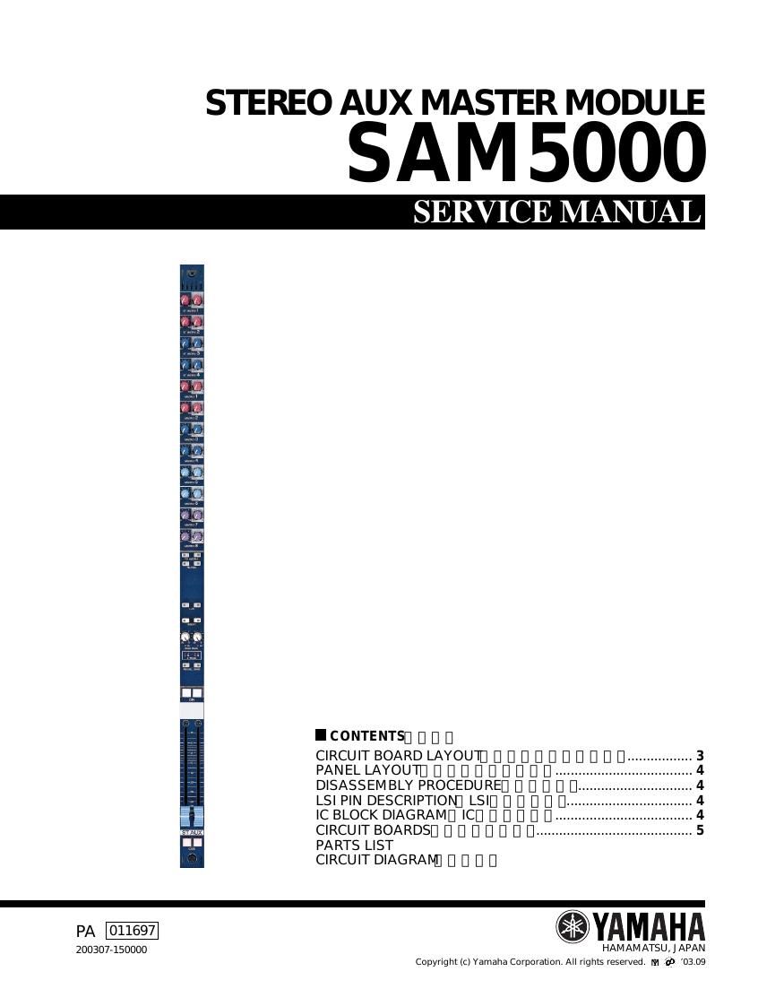 yamaha sam5000 module service manual