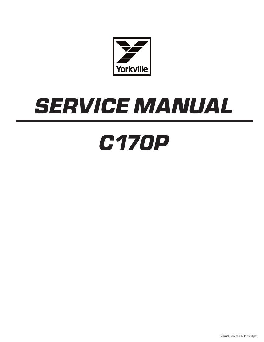 Yorkville C170P Service Manual