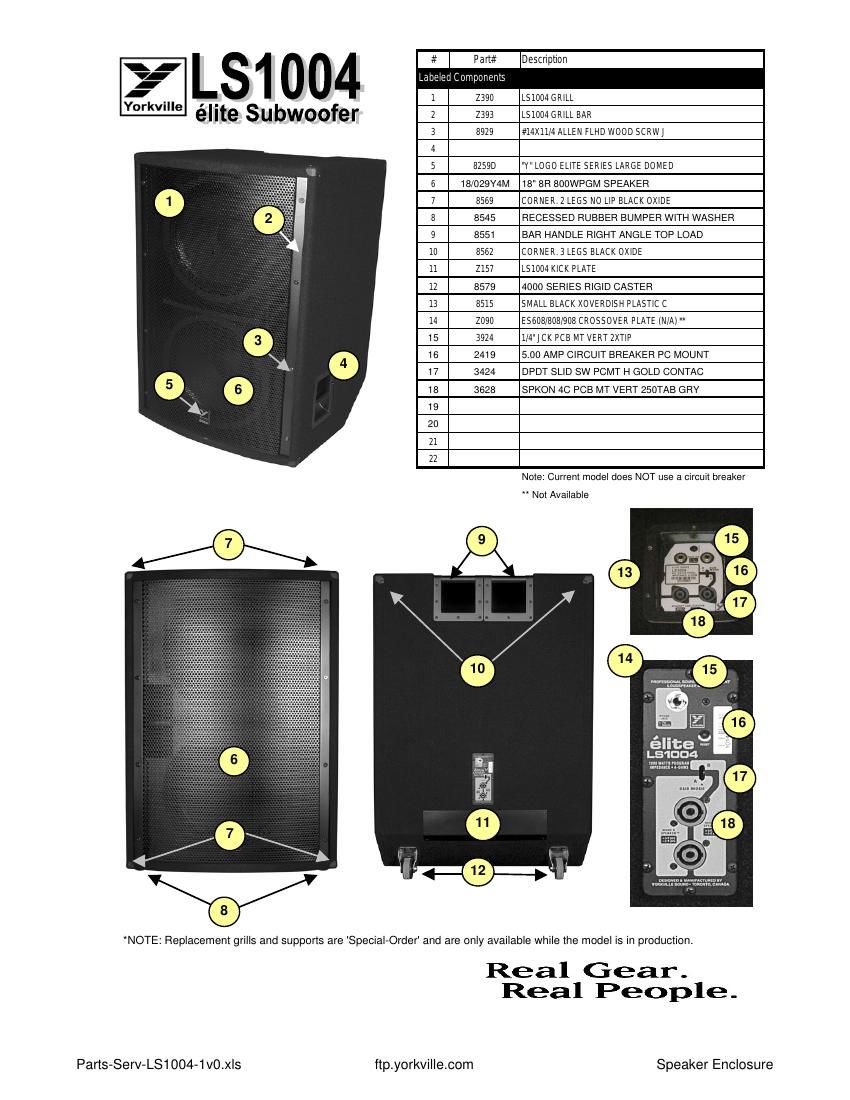 yorkville ls 1004 brochure