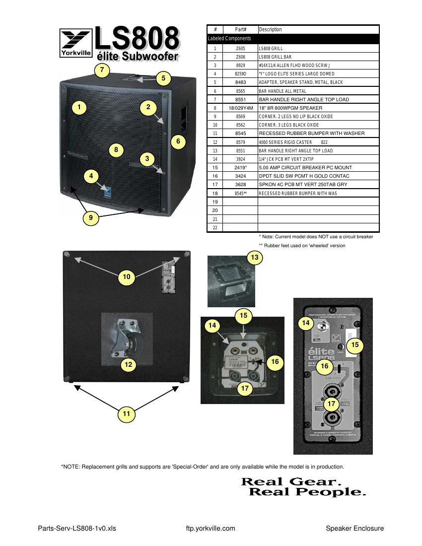 yorkville ls 808 brochure