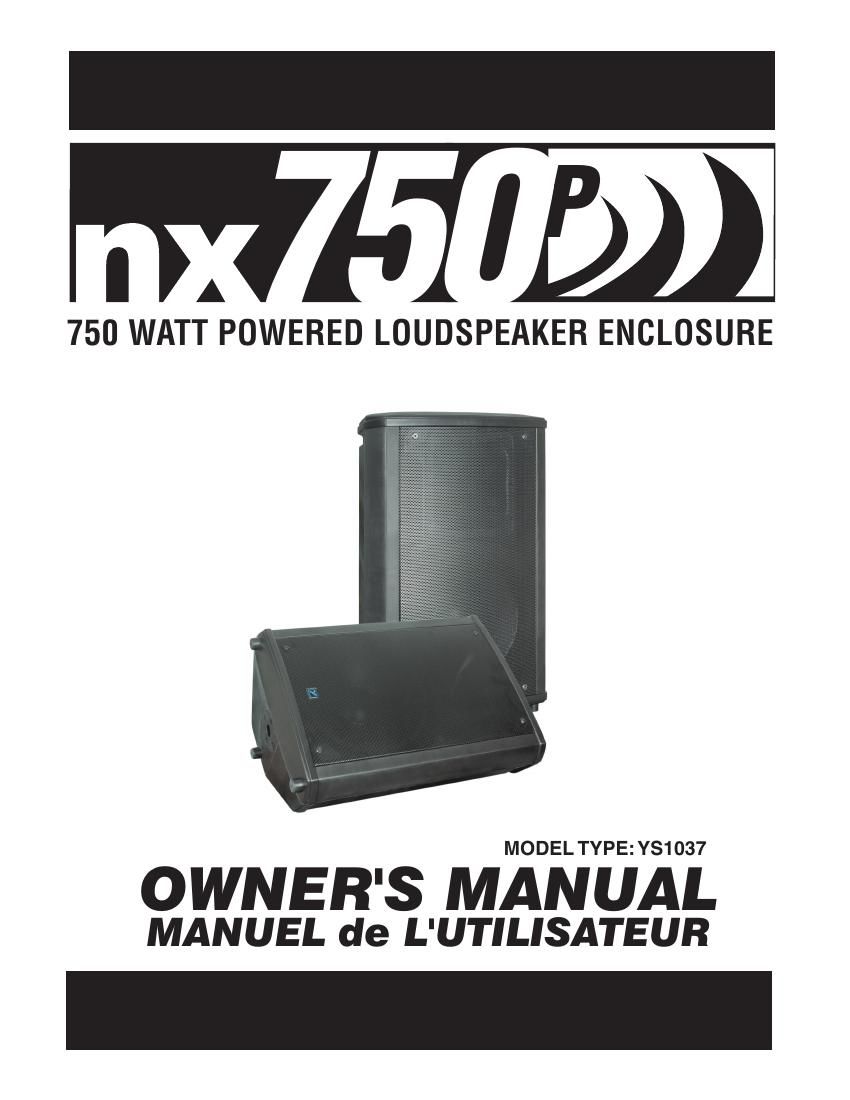 yorkville nx 750 p owners manual