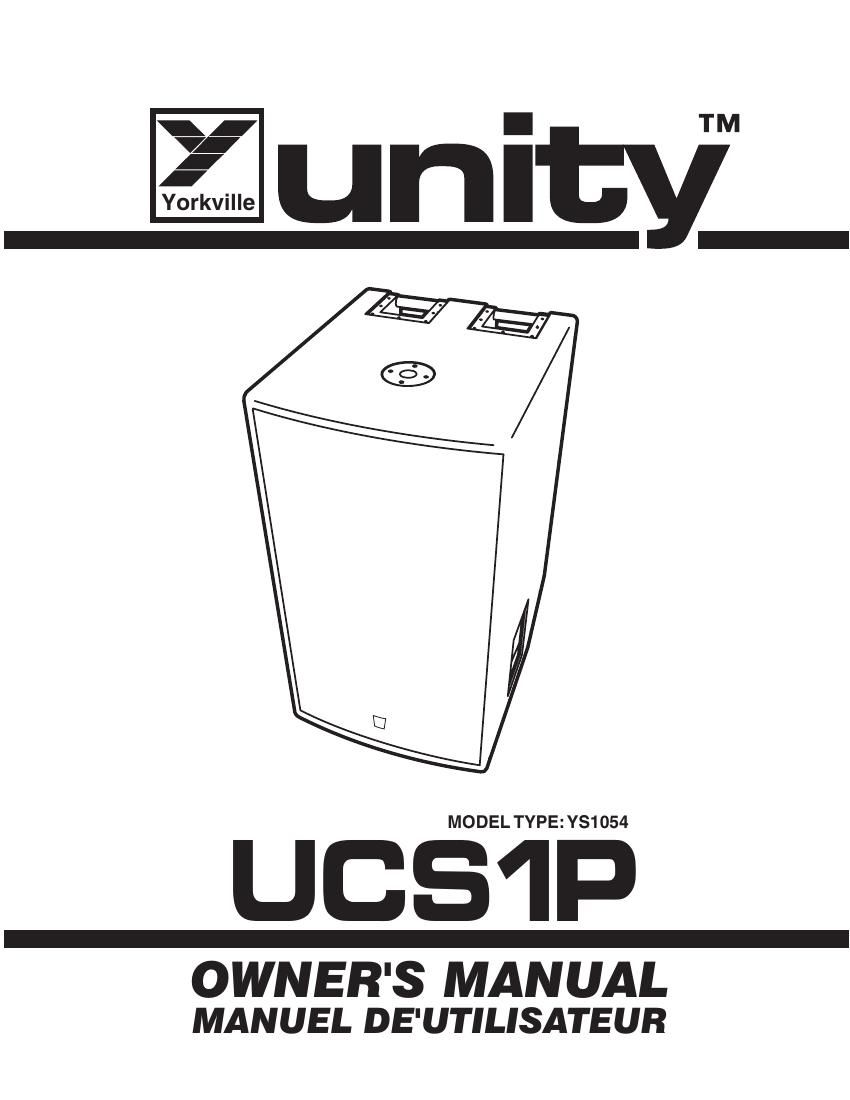 yorkville ucs 1 p owners manual