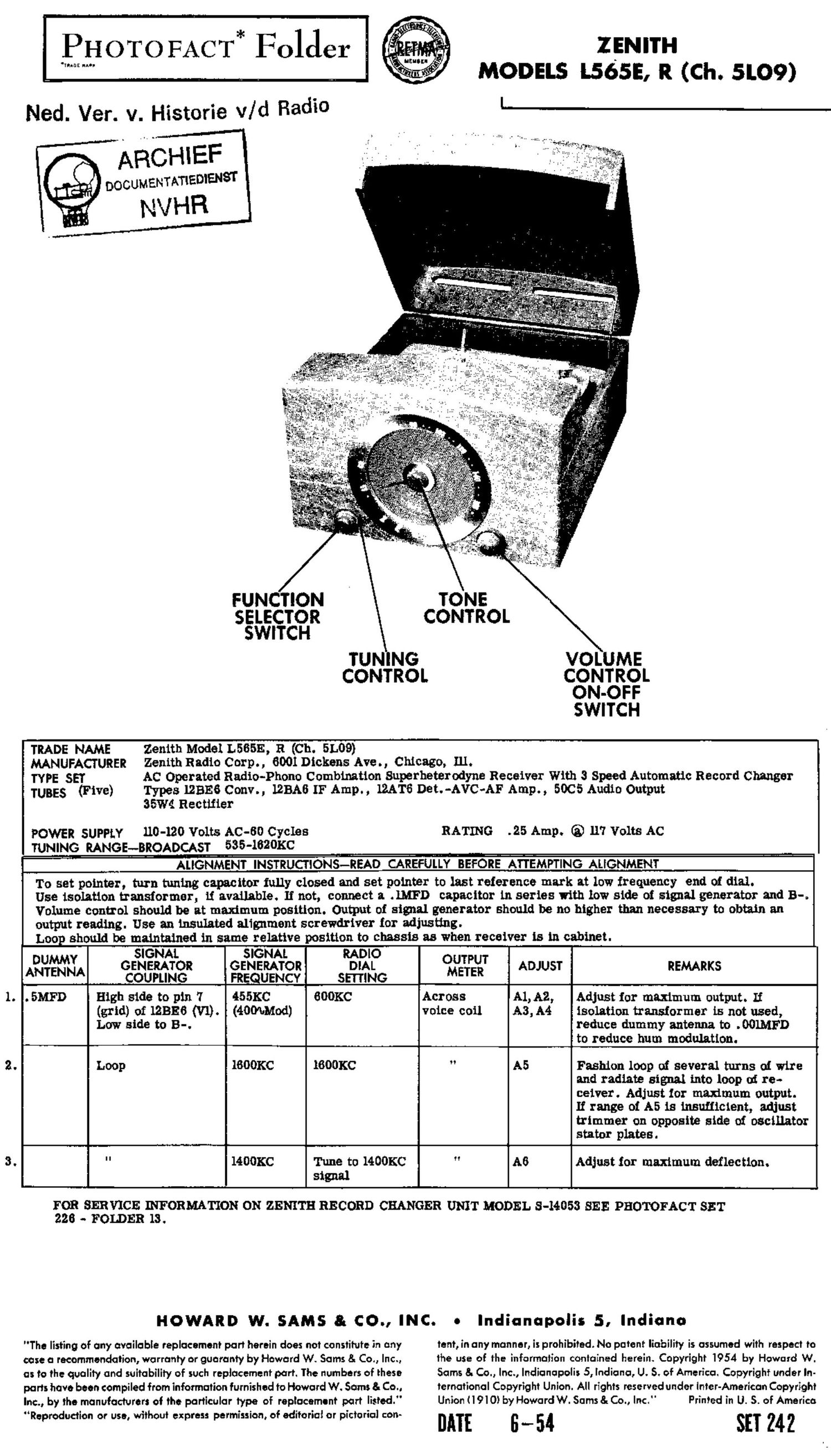 zenith l 565r